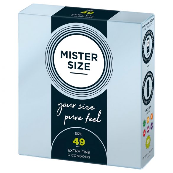 Mister Size preservativo fino - 49mm (3 unid.)