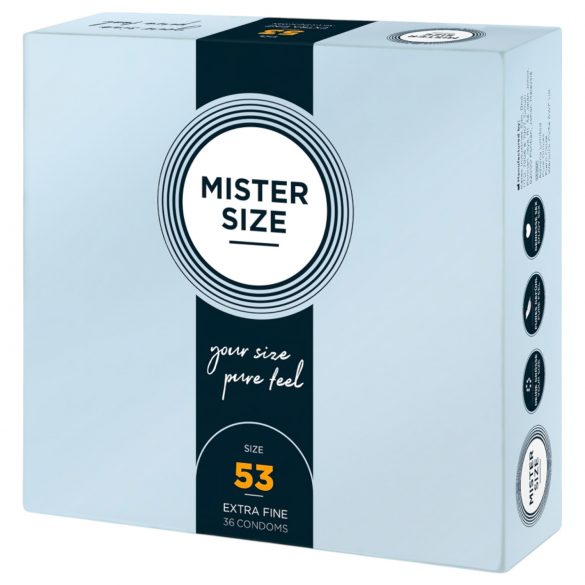 Preservativo Mister Size Fino 53mm (36un)