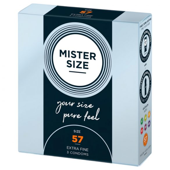 Mister Size preservativo fino - 57mm (3 unid.)