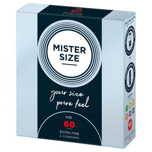 Preservativo Mister Size fino - 60mm (3 unid)