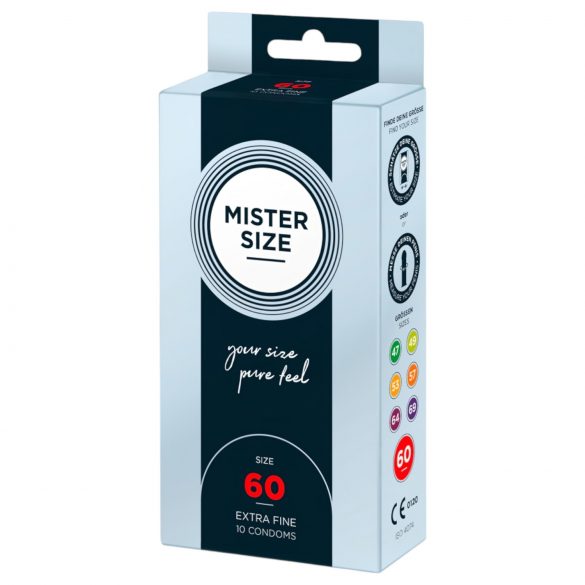 Preservativo Mister Size Fino - 60mm (10un)