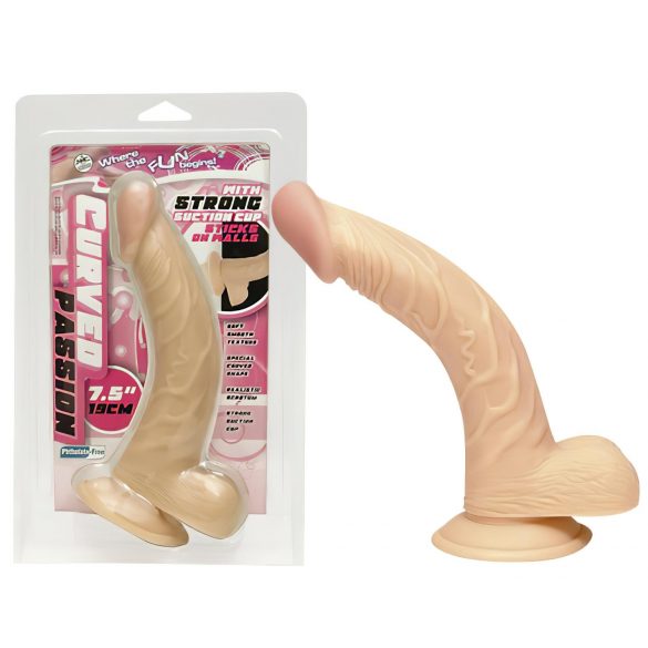 Dildo Curvado Natural 19cm NMC 7.5