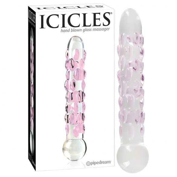 Icicles No. 7 - Dildo de Vidro com Pérolas