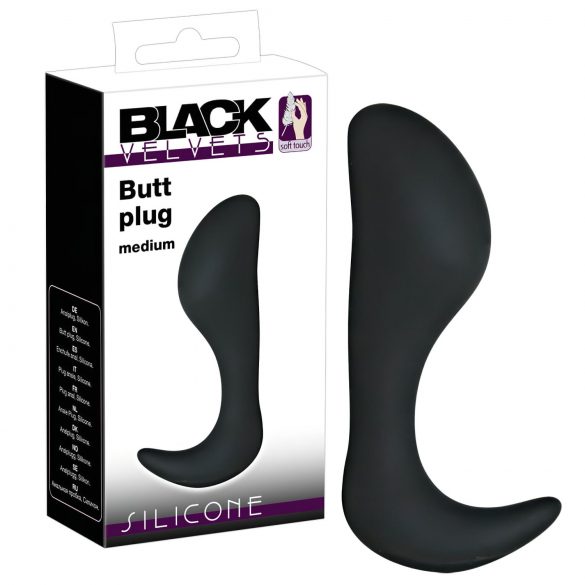 Black Velvet gancho - plug anal (preto)