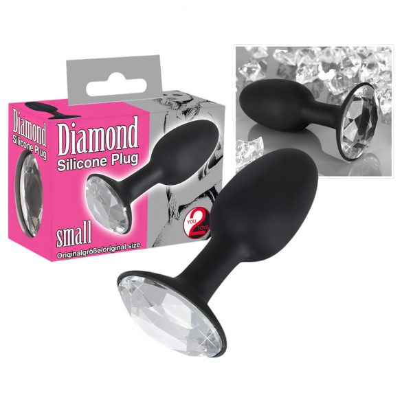 You2Toys - Diamond - plug anal de silicone (pequeno)