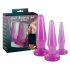 Plug anal You2Toys - Kit 3 peças (roxo)