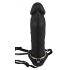 You2Toys - Strap-On Inflável - dildô oco de silicone (preto)