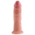 Dildo realista King Cock 23cm, base aderente - natural