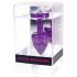 DIOGOL Anni - plug anal com pedra branca - roxo (2,5cm)