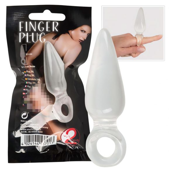 You2Toys - Plug Dedo - plug anal (transparente)