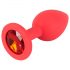 Plug Anal Pequeno de Silicone Colorido JOY (vermelho)