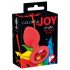 Plug Anal Pequeno de Silicone Colorido JOY (vermelho)