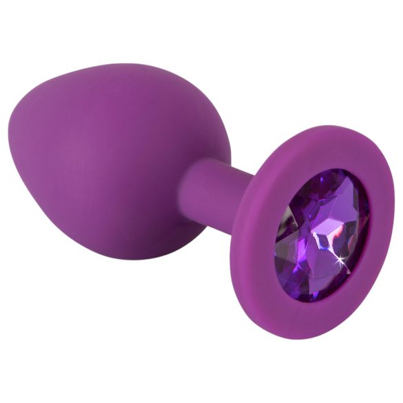 Plug Anal Médio Colorido - Silicone Roxo