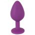 Plug Anal Médio Colorido - Silicone Roxo