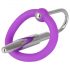 Plug Uretral Silicone com Anel Peniano (Roxo-Prata)