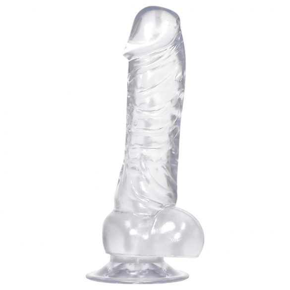 Dildo cristalino com base de sucção