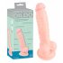 Dildo natural de silicone médico (18cm)