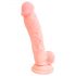 Dildo natural de silicone médico (18cm)