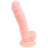 Dildo natural de silicone médico (18cm)