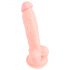 Dildo natural de silicone médico (18cm)