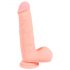 Dildo Médico Reto de Silicone - 20 cm Natural