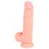 Dildo Médico Reto de Silicone - 20 cm Natural