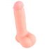 Dildo Médico Reto de Silicone - 20 cm Natural