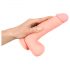 Dildo Médico Reto de Silicone - 20 cm Natural