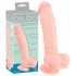 Dildo de silicone médico (24cm) - natural