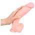 Dildo de silicone médico (24cm) - natural