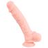 Dildo de silicone médico (24cm) - natural