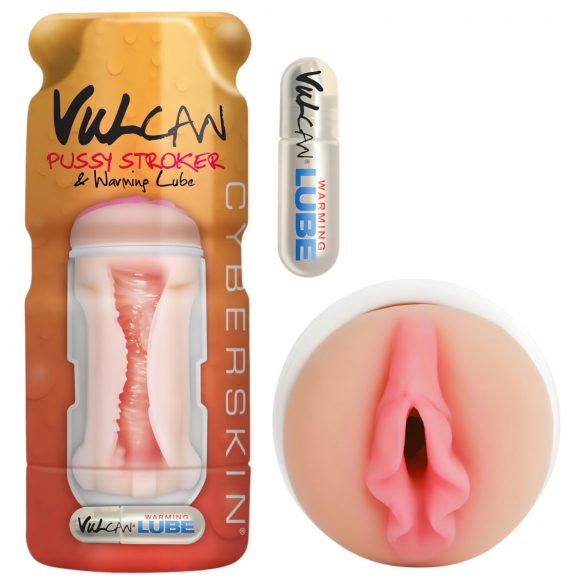 Vulcan Stroker - Vagina realista c/ lubrificante aquecedor (natural)