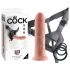 King Cock Strap-on 8" - Dildo com arnês - Natural