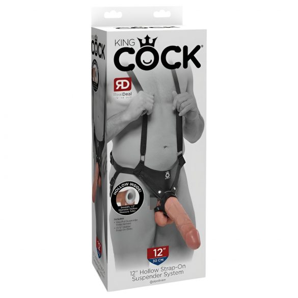 King Cock Strap-on 12: Dildo Amarrável com Arnês (30cm)