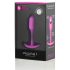 b-vibe Snug Plug 1 - plug anal com peso interno (55g) - rosa