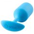 b-vibe Snug Plug 3 - Plug Anal Duplo com Esferas (180g) - Azul