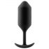 Plug Snug 3 b-vibe - Plug Anal Duplo (180g) - Preto