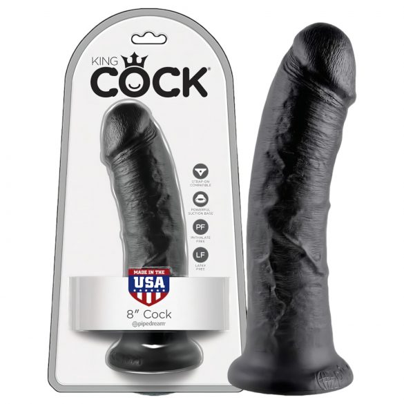 Dildo King Cock 20cm - Preto