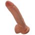 Dildo King Cock 23 cm - marrom