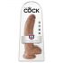 Dildo King Cock 23 cm - marrom