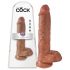 Dildo Grande King Cock 25cm - Marrom