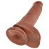 Dildo Grande King Cock 25cm - Marrom