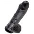 Dildo Realístico King Cock 25cm - Preto