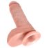 Dildo Realístico King Cock 20 cm - Natural