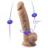 Silexd 7 - Dildo com ventosa 17,5cm (natural)