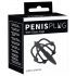 Plug peniano - Gaiola de silicone com ponta para uretra (preto)