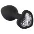 Plug Anal Preto com Pedra Branca - You2Toys