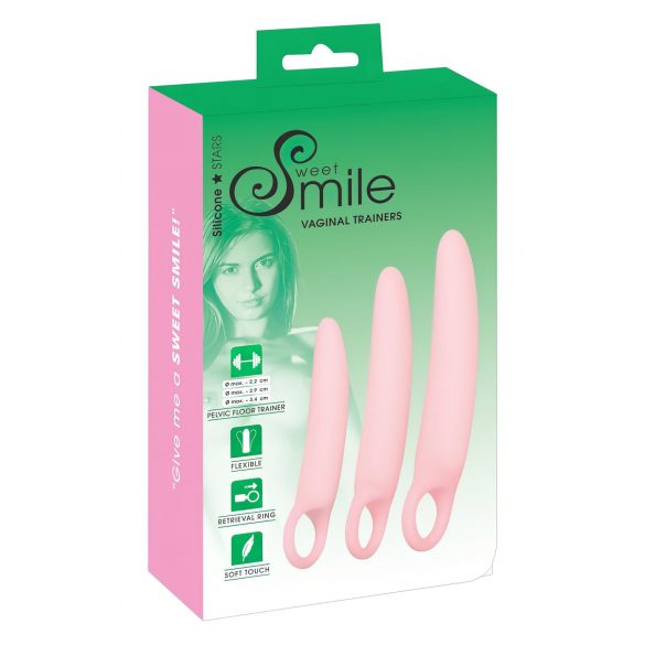 Sorria - Kit de Treinadores Vaginais - Rosa (3 Peças)