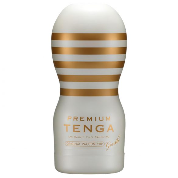 TENGA Premium Gentle - masturbador descartável (branco)