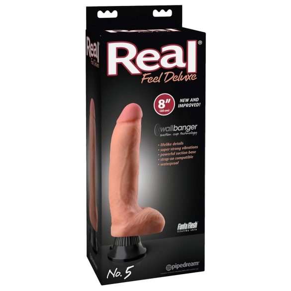 Real Feel Deluxe No.5 - vibrador realista natural